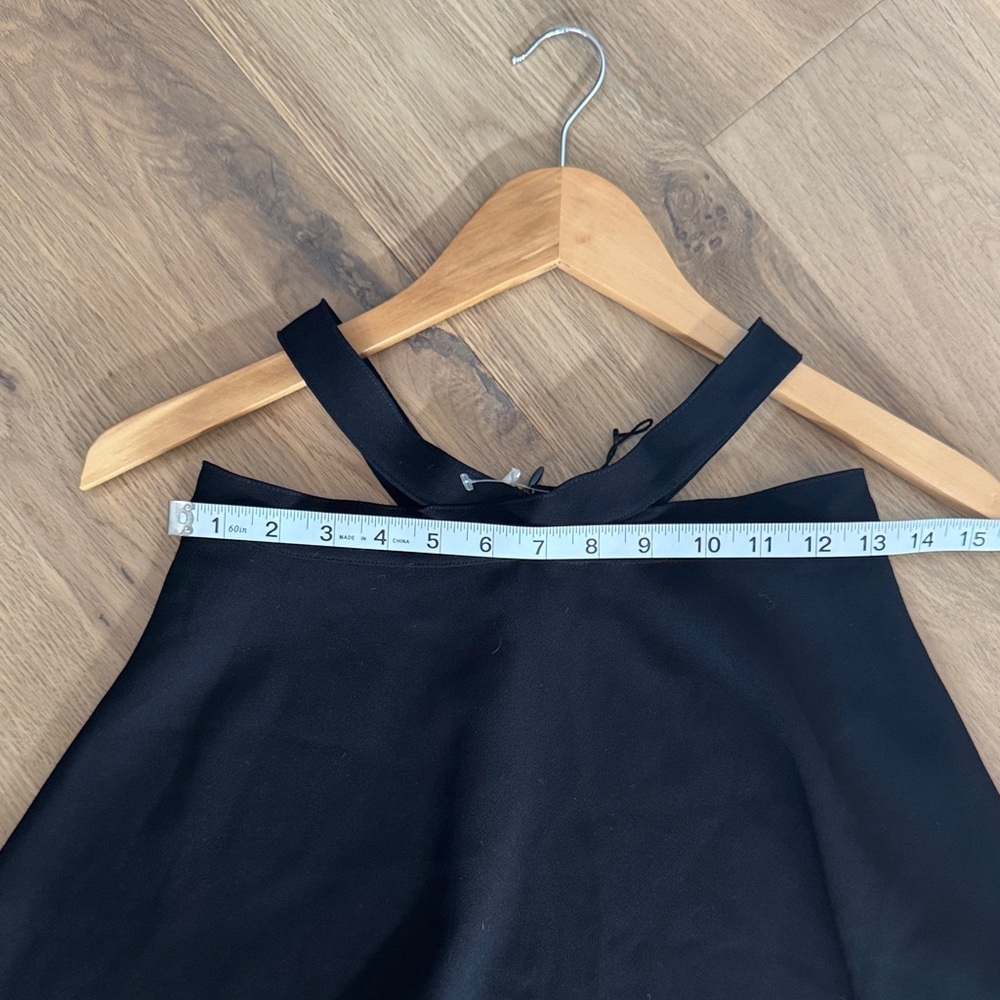 NWOT - Zara Elegant Black Halter Tank Top - XS - Picture 4 of 5